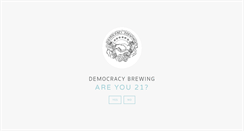 Desktop Screenshot of democracybrewing.com